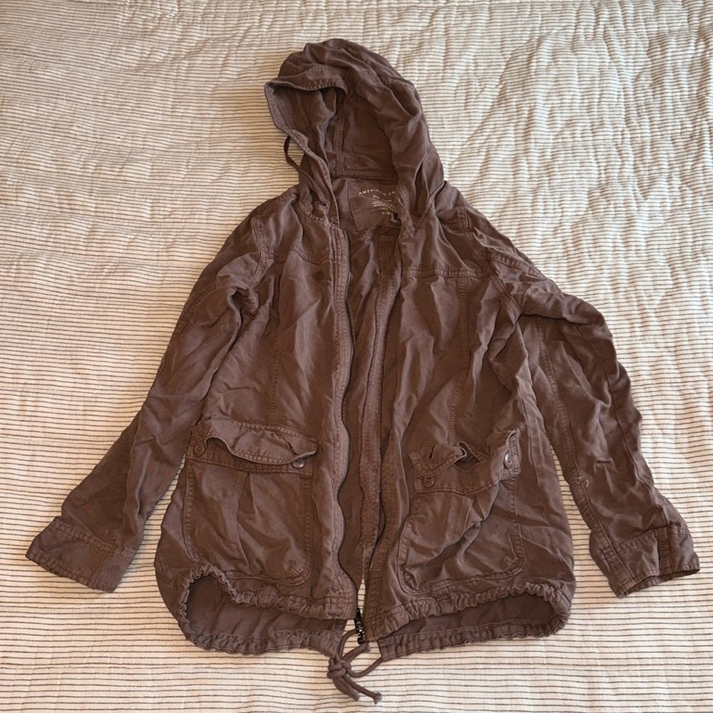 American Eagle hooded utility jacket